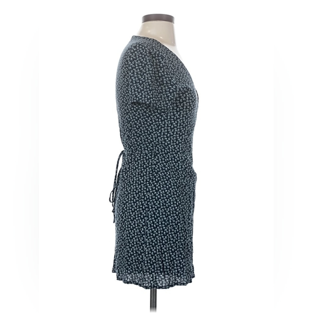 Brandy Melville S/M Blue Daisy Print Robbie Wrap Dress Made In Italy - Picture 10 of 14